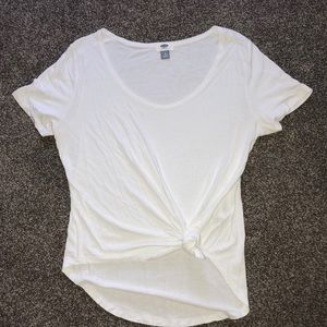 Plain white t-shirt